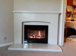 Finished fireplace